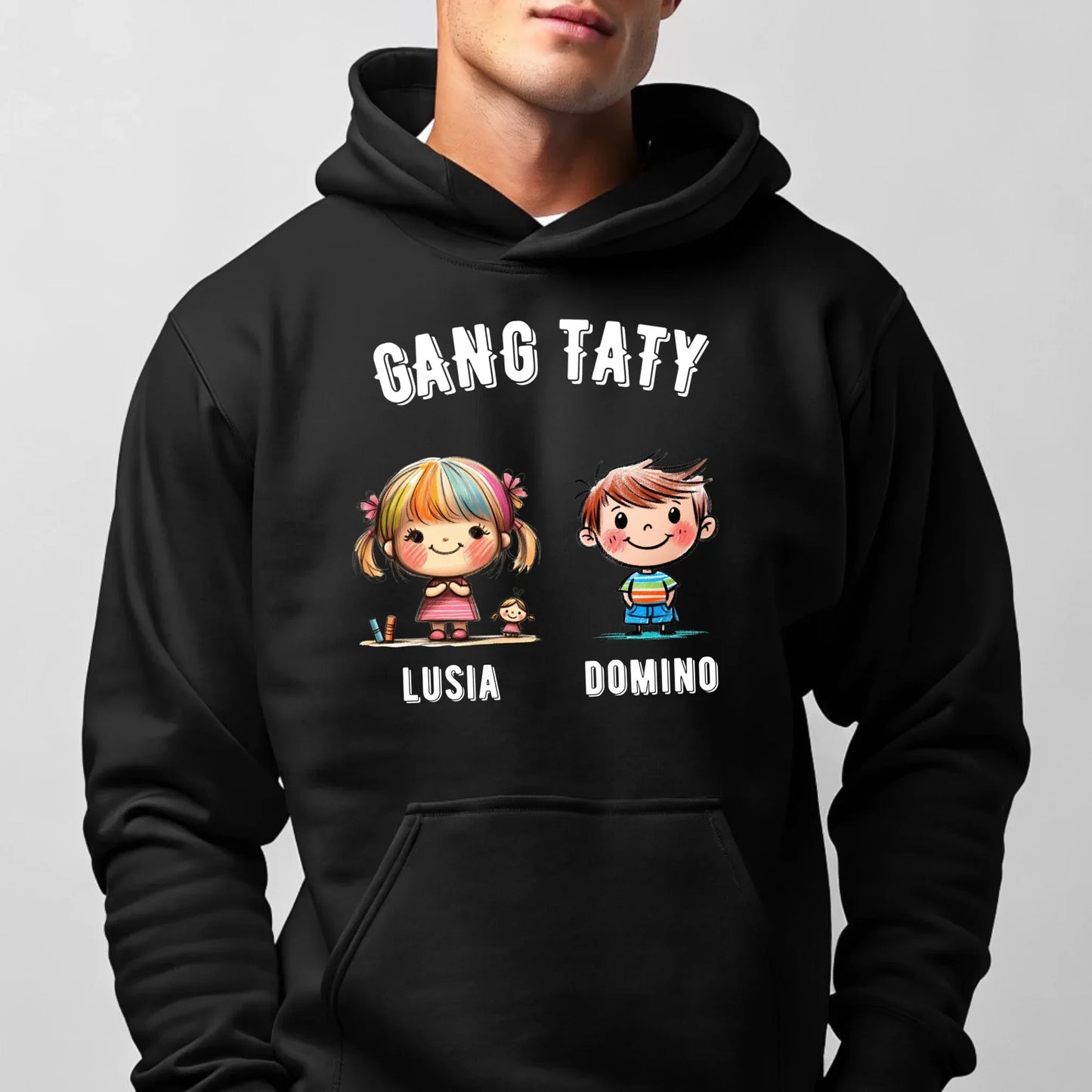 Gang Taty | Personalizowana bluza męska z kapturem dla taty DT09 - StoryCups.pl