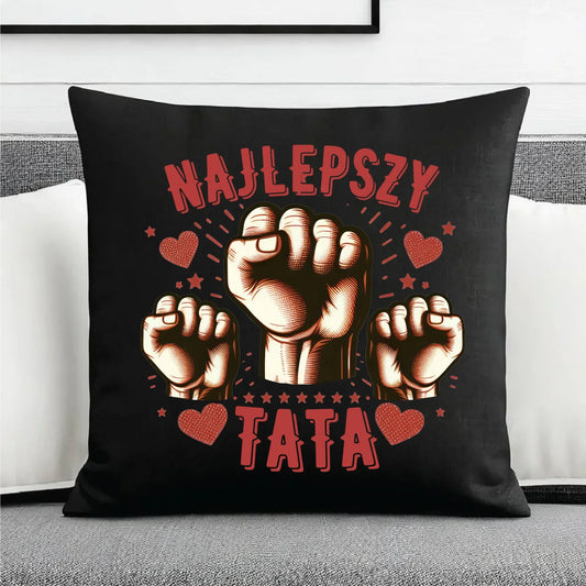 Najlepszy tata na świecie | Personalizowana poduszka dekoracyjna dla taty DT12 - StoryCups.pl