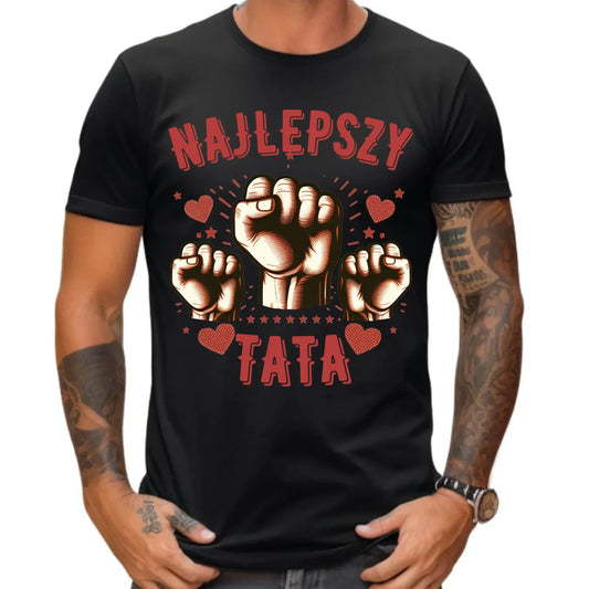 Najlepszy tata na świecie | Koszulka męska dla taty DT12 - StoryCups.pl