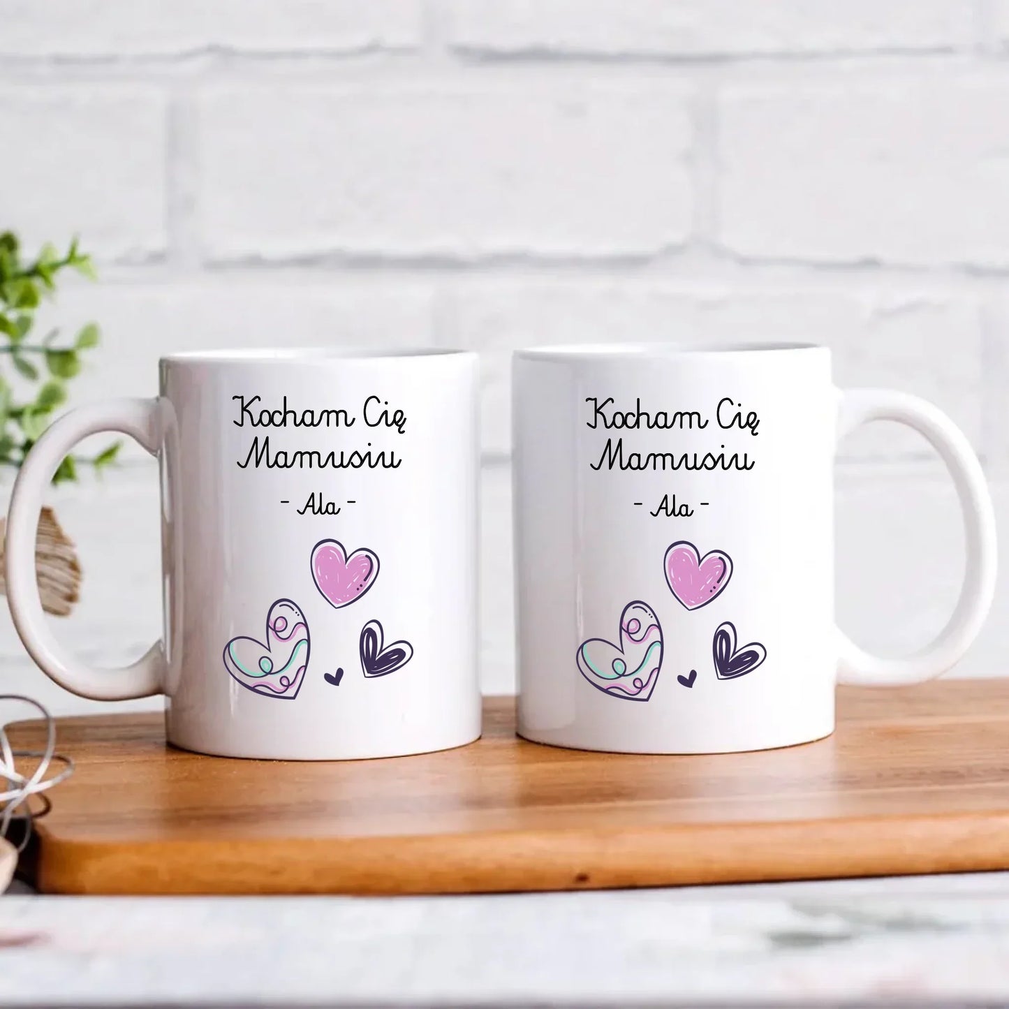 Kocham Cię Mamusiu personalizacja | Kubek prezent dla mamy DM05 - StoryCups.pl