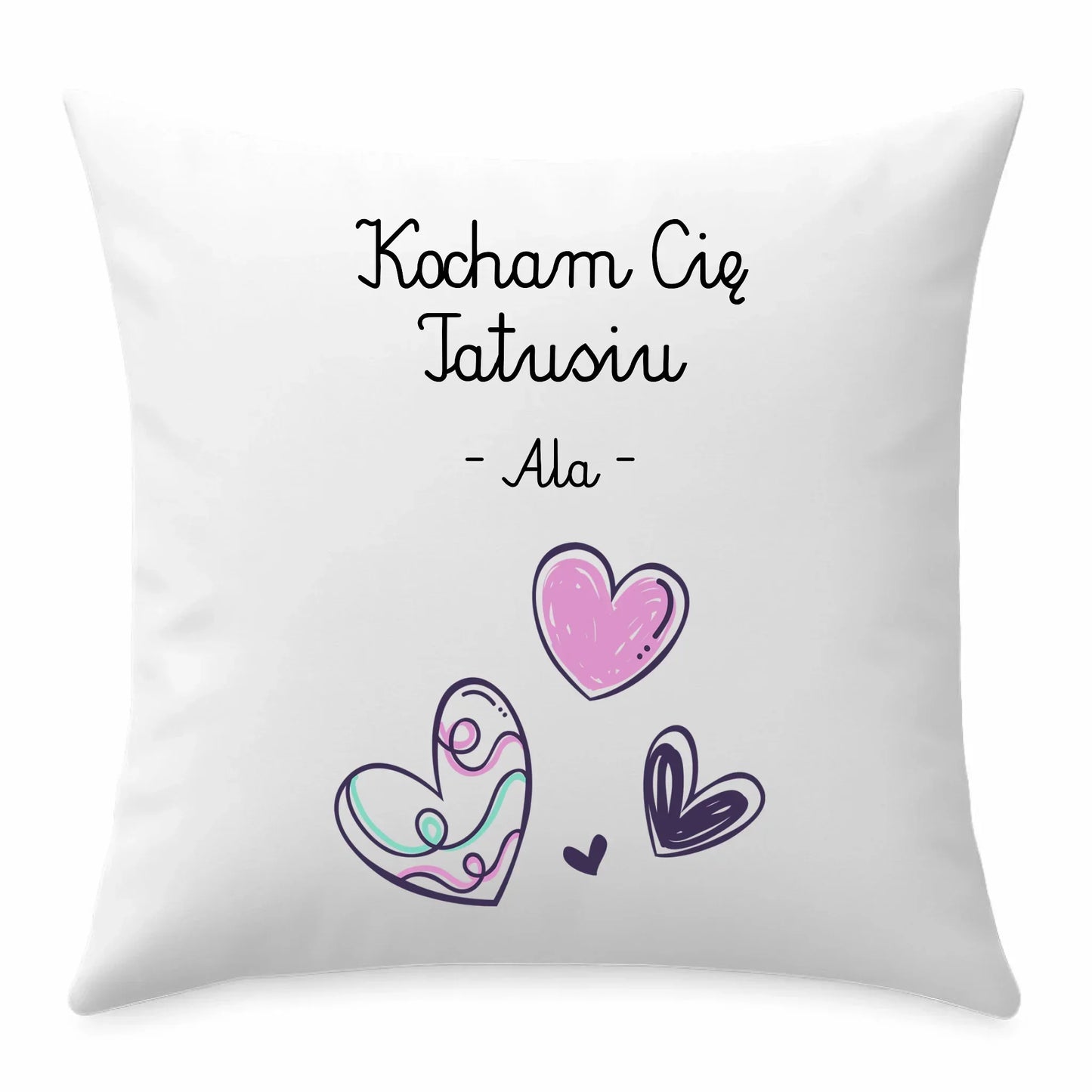 Kocham Cię tatusiu | Personalizowana poduszka dla taty DT13 - StoryCups.pl