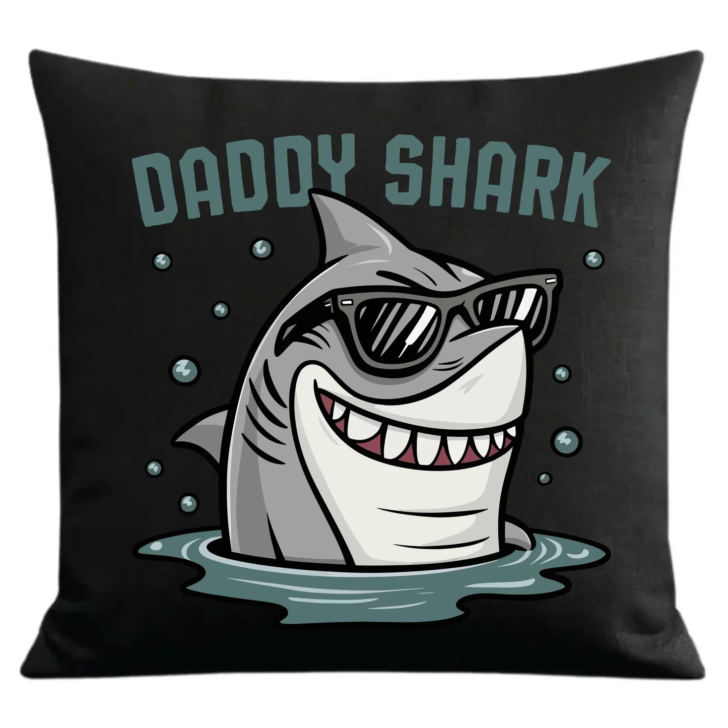 Daddy shark | Poduszka dekoracyjna dla taty DT15 - StoryCups.pl