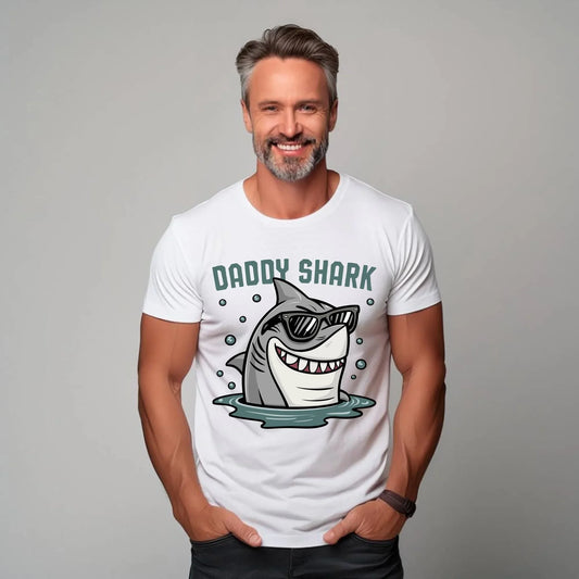 Daddy shark | Koszulka męska dla taty DT15 - StoryCups.pl