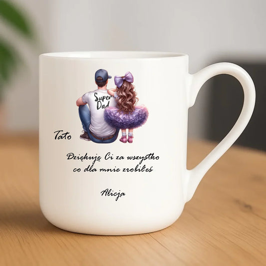 Tato dziękuję Ci | Kubek elegant z dedykacją dla taty DT14 - StoryCups.pl