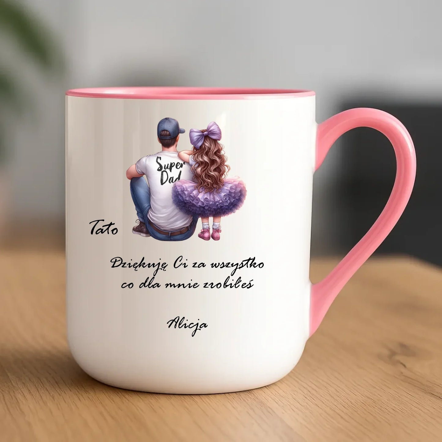 Tato dziękuję Ci | Kubek elegant z dedykacją dla taty DT14 - StoryCups.pl