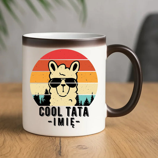 Cool tata | Kubek magiczny z imieniem prezent dla taty DT04 - StoryCups.pl