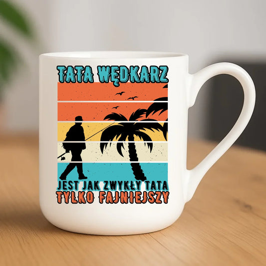 Tata wędkarz | Kubek elegant z nadrukiem DT06 - StoryCups.pl
