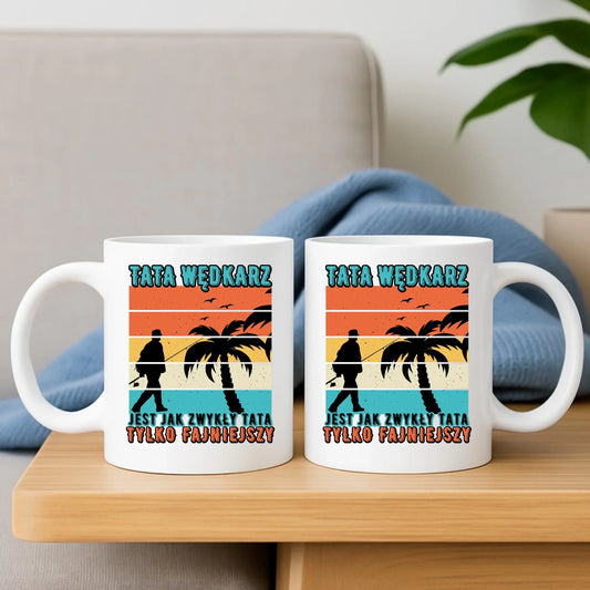 Tata wędkarz | Kubek z nadrukiem DT06 - StoryCups.pl