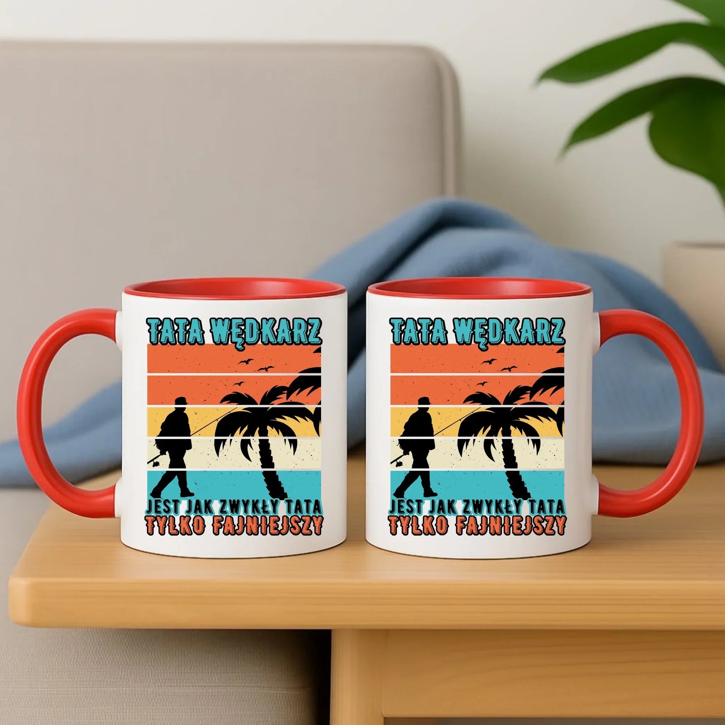 Tata wędkarz | Kubek z nadrukiem DT06 - StoryCups.pl