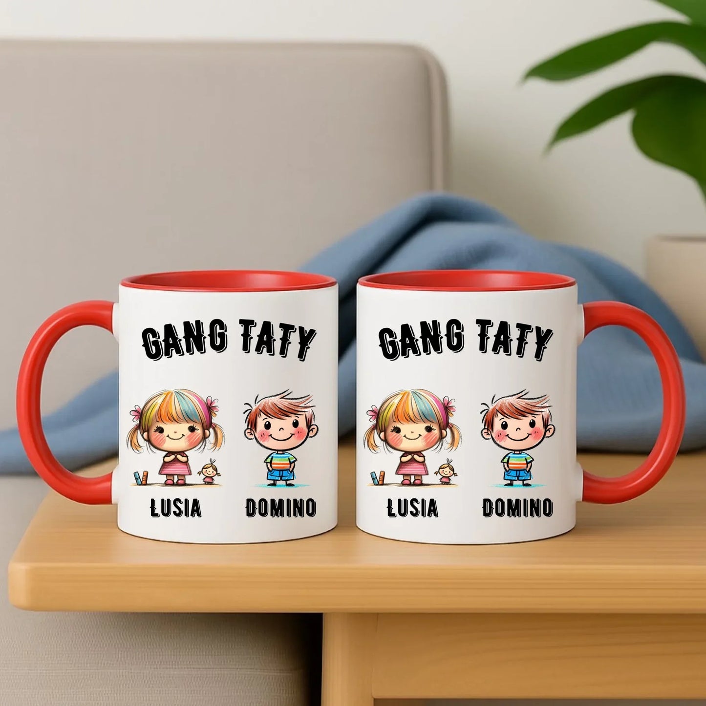 Gang Taty | Personalizowany kubek dla taty z imionami dzieci DT09 - StoryCups.pl
