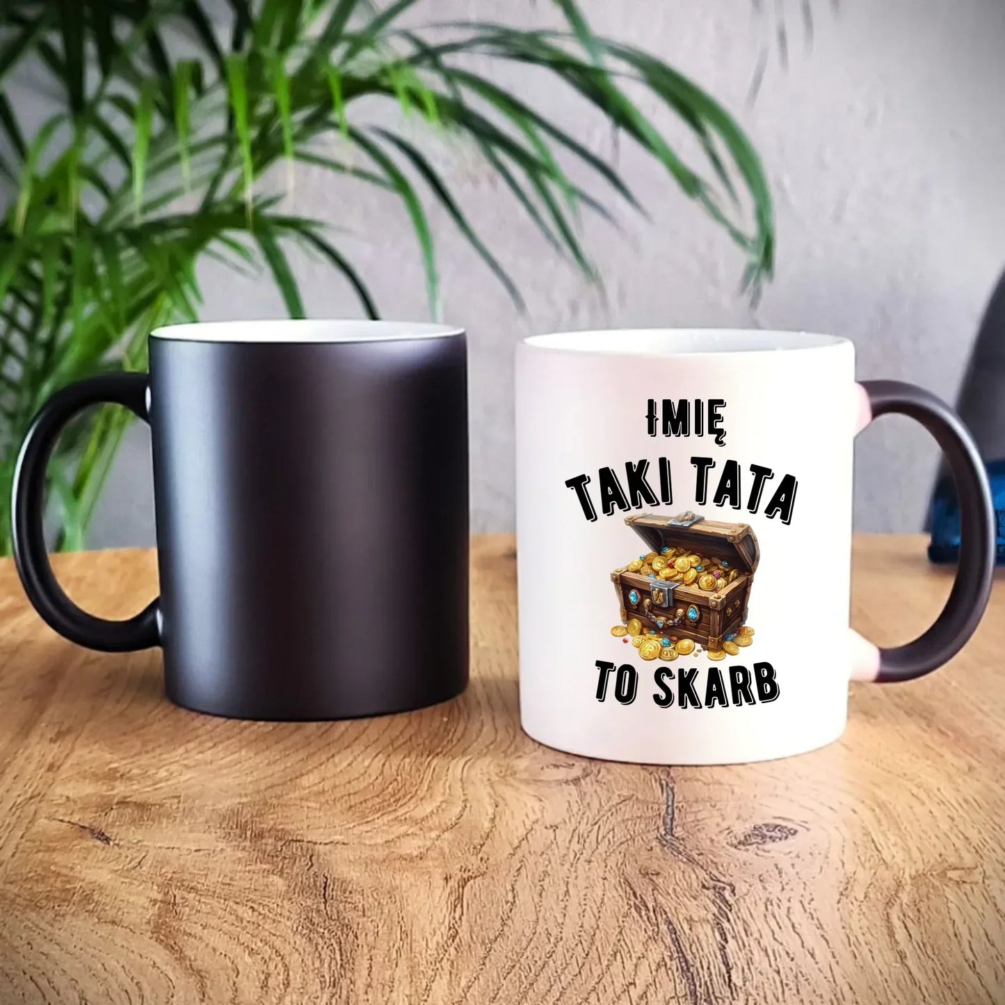 Taki tata to skarb | Kubek magiczny prezent dla taty DT10 - StoryCups.pl