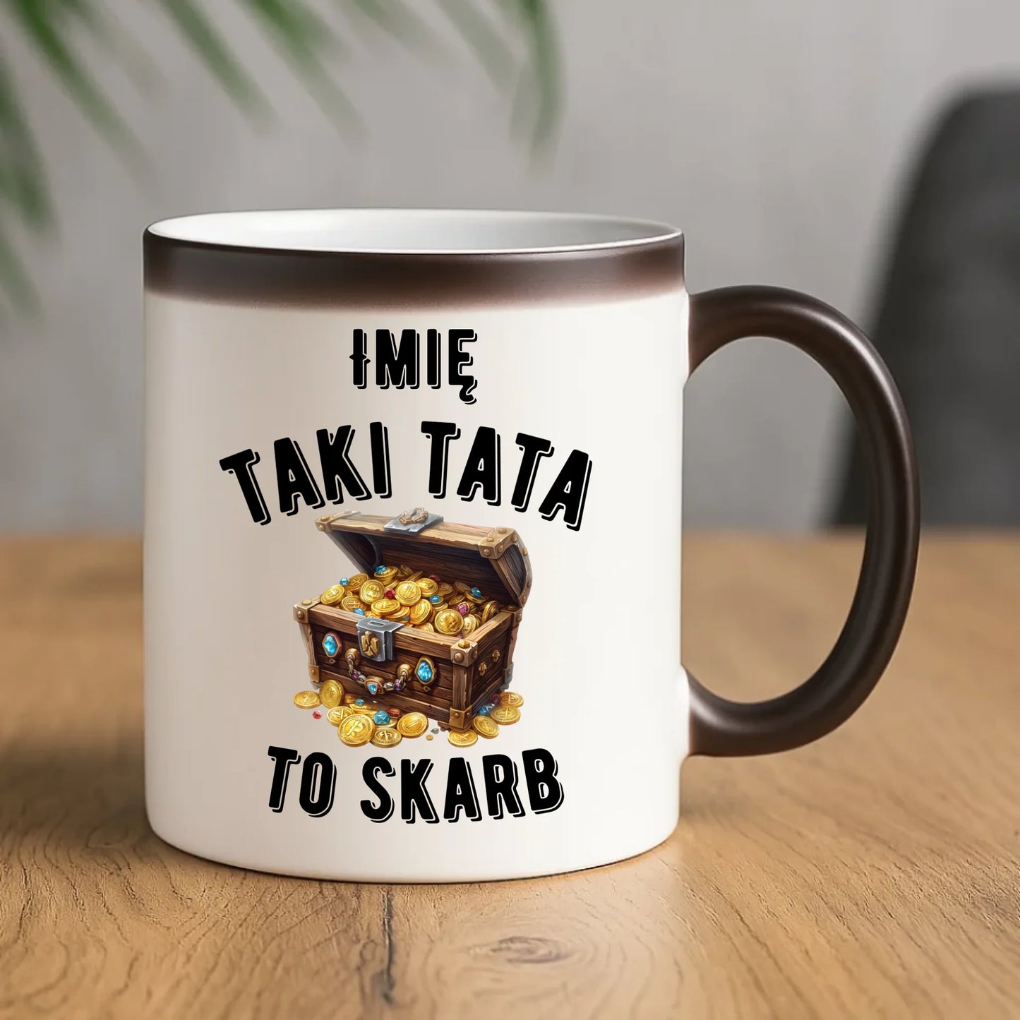 Prezent na Dzień Ojca urodziny imieniny kubek magiczny z nadrukiem