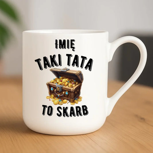 Taki tata to skarb | Kubek elegant prezent dla taty DT10 - StoryCups.pl