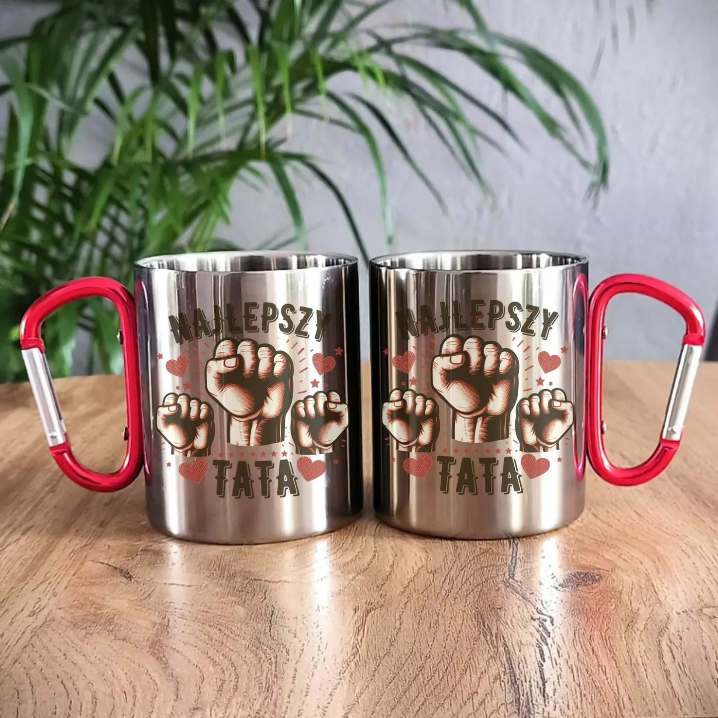 Najlepszy tata na świecie | Metalowy kubek dla taty DT12 - StoryCups.pl