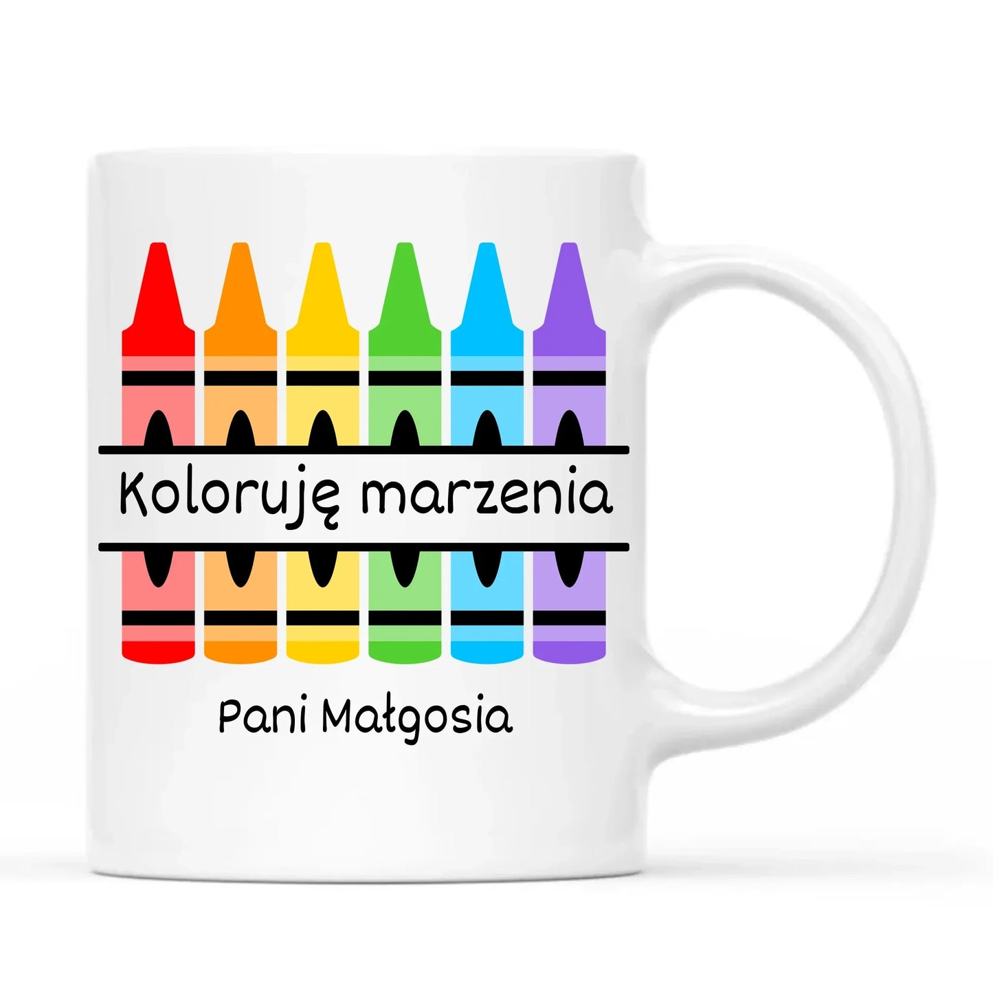 Koloruję marzenia | Kubek dla nauczycielki N69 - StoryCups.pl