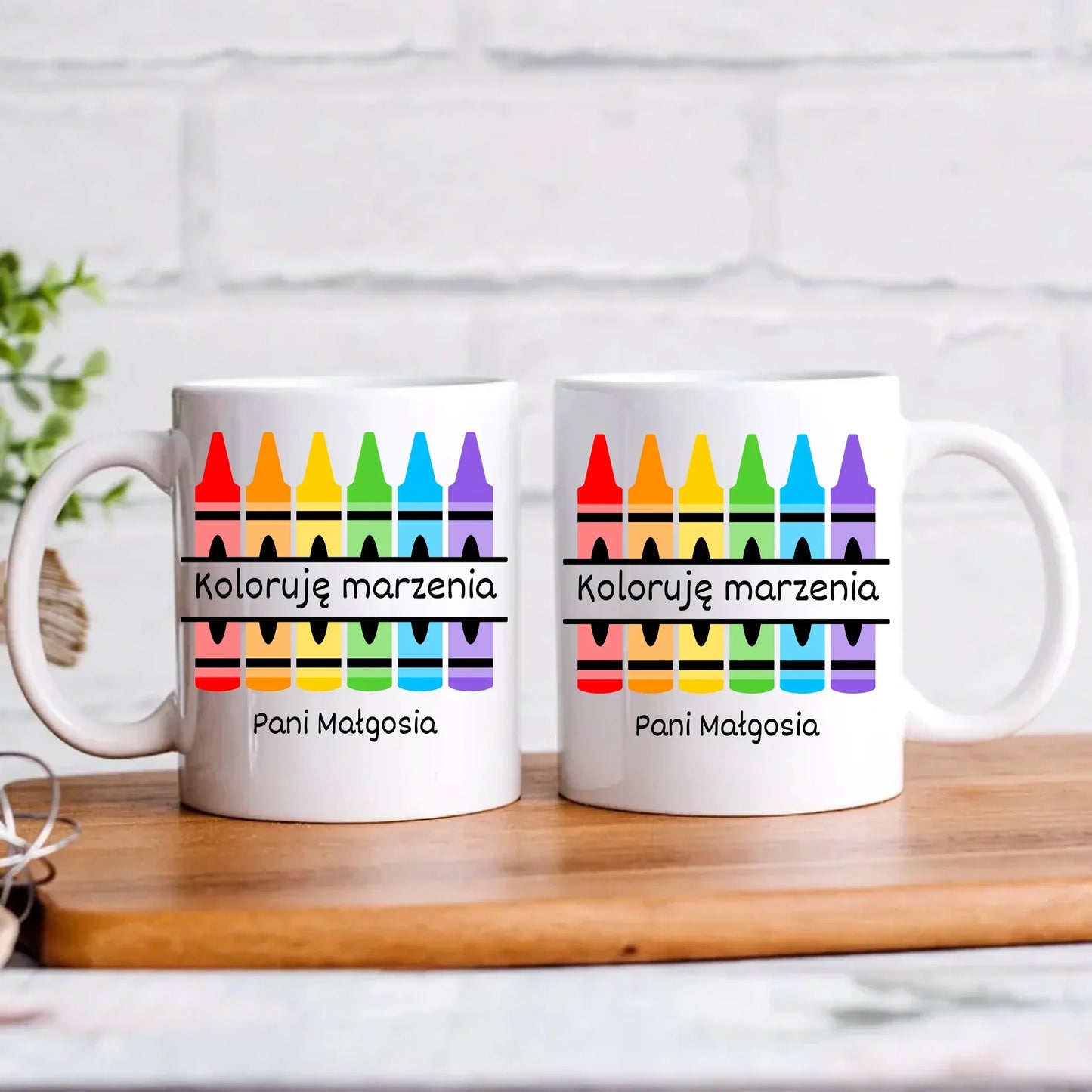 Koloruję marzenia | Kubek dla nauczycielki N69 - StoryCups.pl