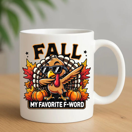 Ceramiczny biały kubek z nadrukiem na prezent