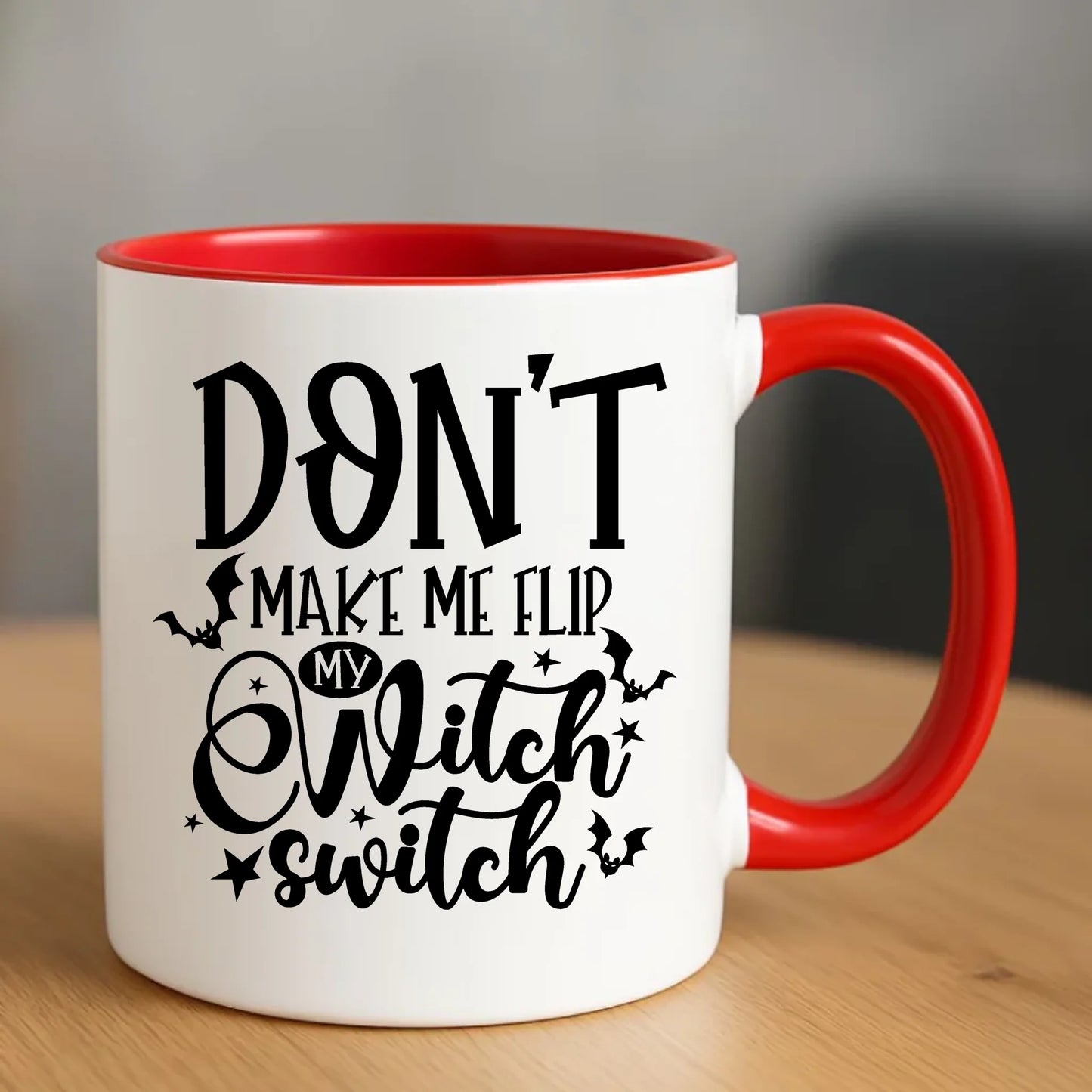Kubek na Halloween - Don't make me flip my witch switch - śmieszny HL11 - StoryCups.pl