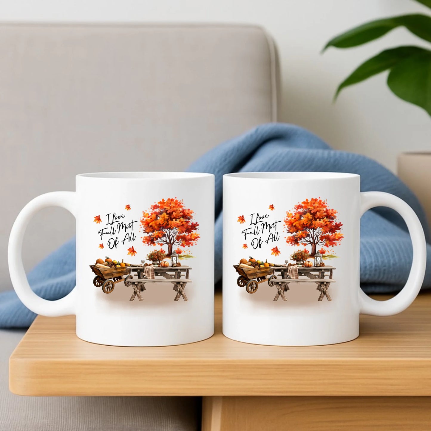 Kubek jesieniara - Jesienny piknik z dyniami JS04 - StoryCups.pl