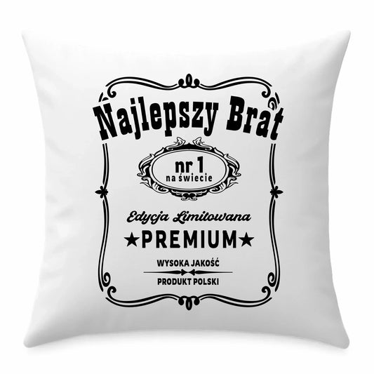 Najlepszy brat | Poduszka prezent dla brata DB02 - StoryCups.pl