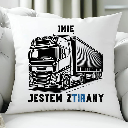 Jestem zTIRany | Poduszka dla kierowcy tira ZKT01 - StoryCups.pl