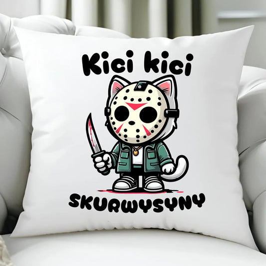Poduszka na Halloween - Kici kici sk*rwysyny - bez cenzury HL28 - StoryCups.pl