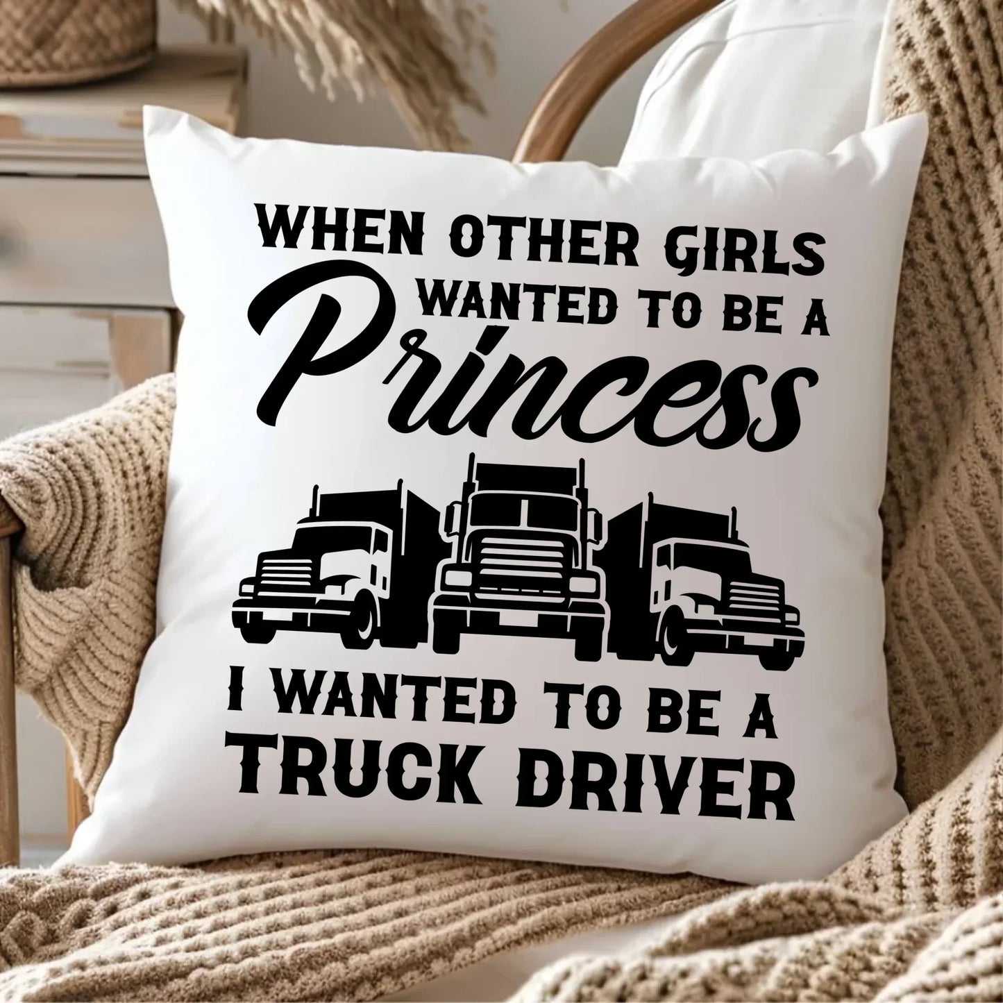 I wanted to be a truck driver | Poduszka dla kierowcy tira ZKT08 - StoryCups.pl