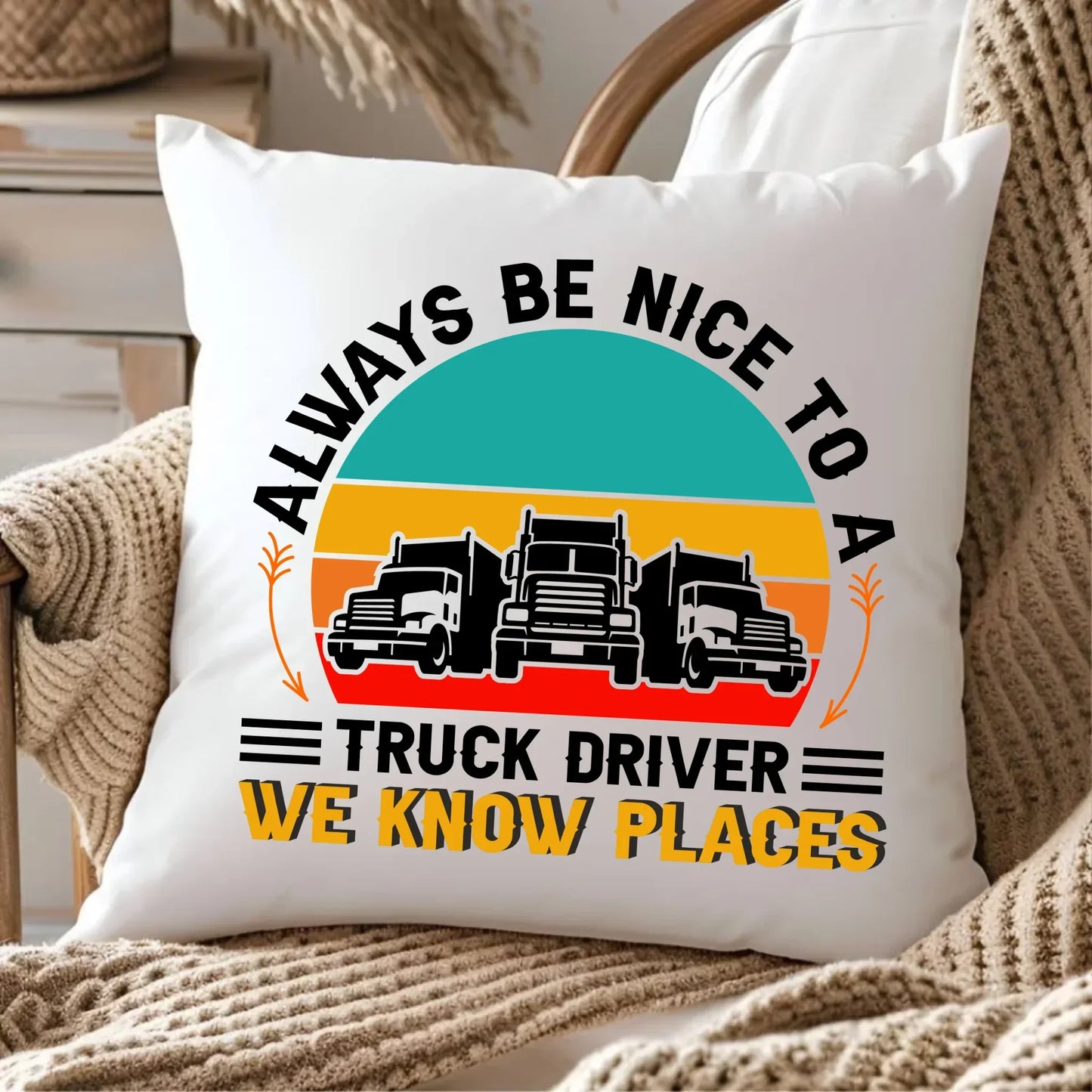 Truck driver | Poduszka dla kierowcy tira ZKT10 - StoryCups.pl
