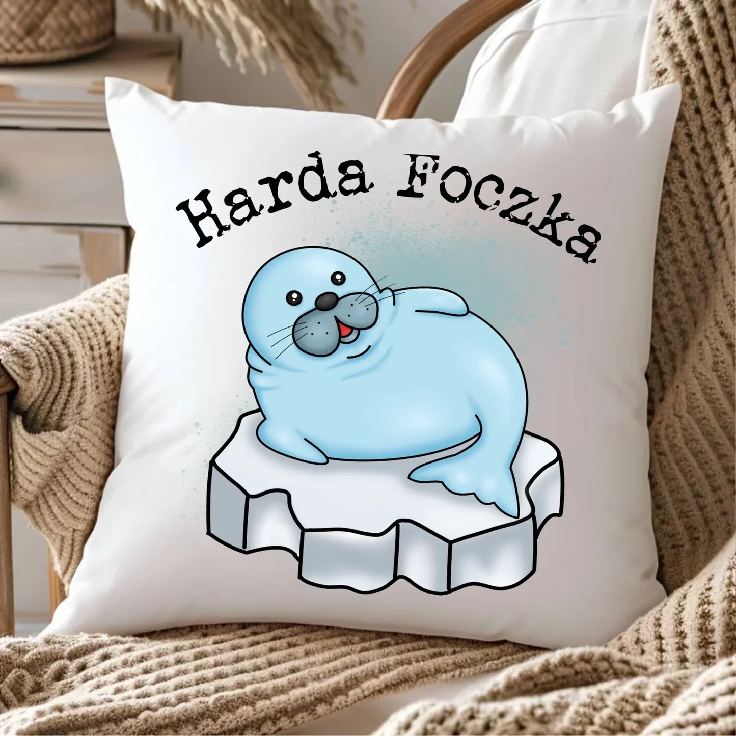 Harda foczka | Poduszka HM05 - StoryCups.pl