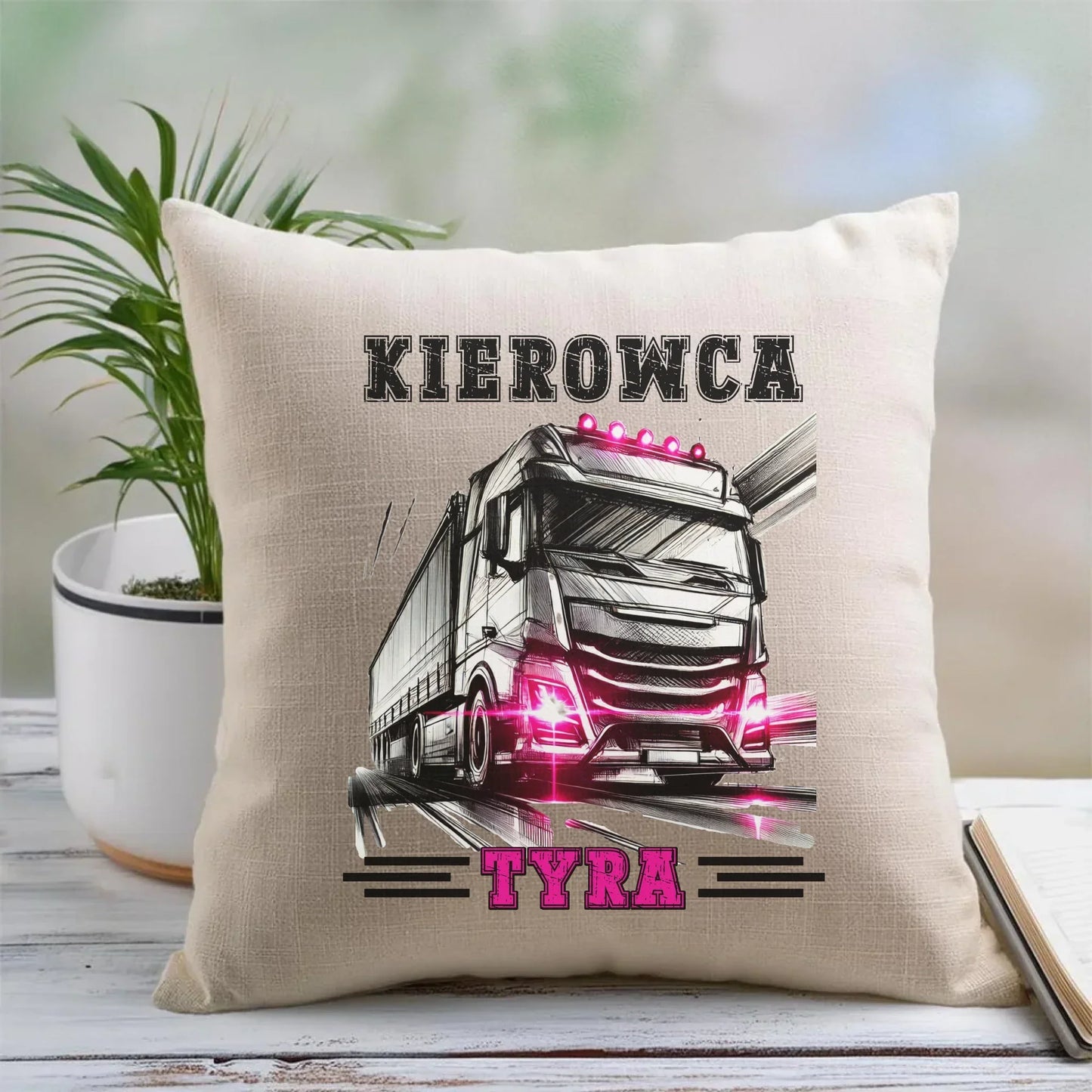 Kierowca tyra | Poduszka dla truckerki ZKT15 - StoryCups.pl