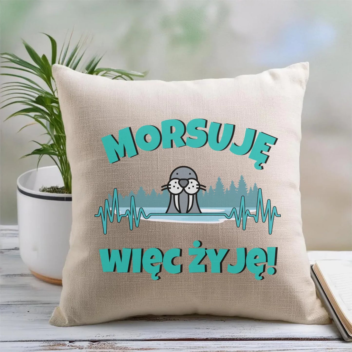 Morsuję więc żyję | Poduszka dla morsa HM02 - StoryCups.pl