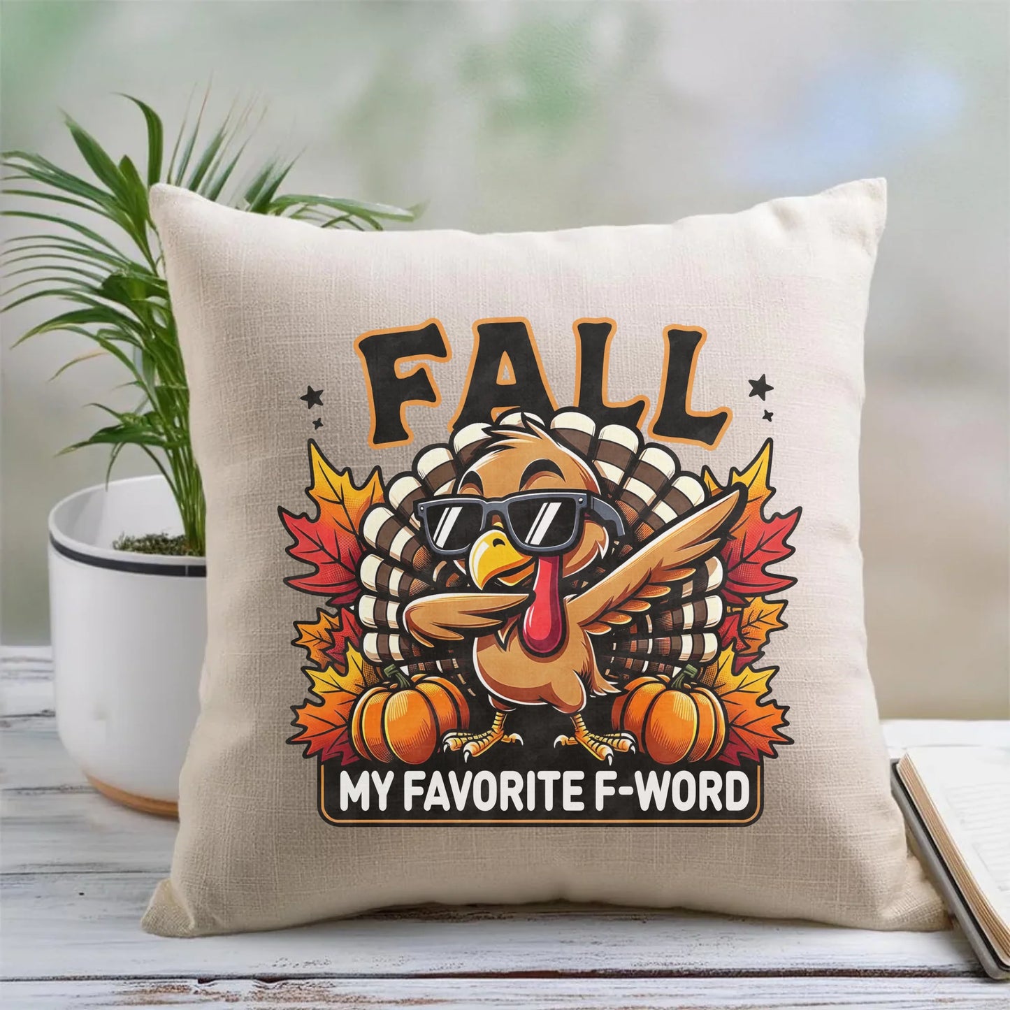 Poduszka jesienna - FALL my favorite F-word JS11 - StoryCups.pl