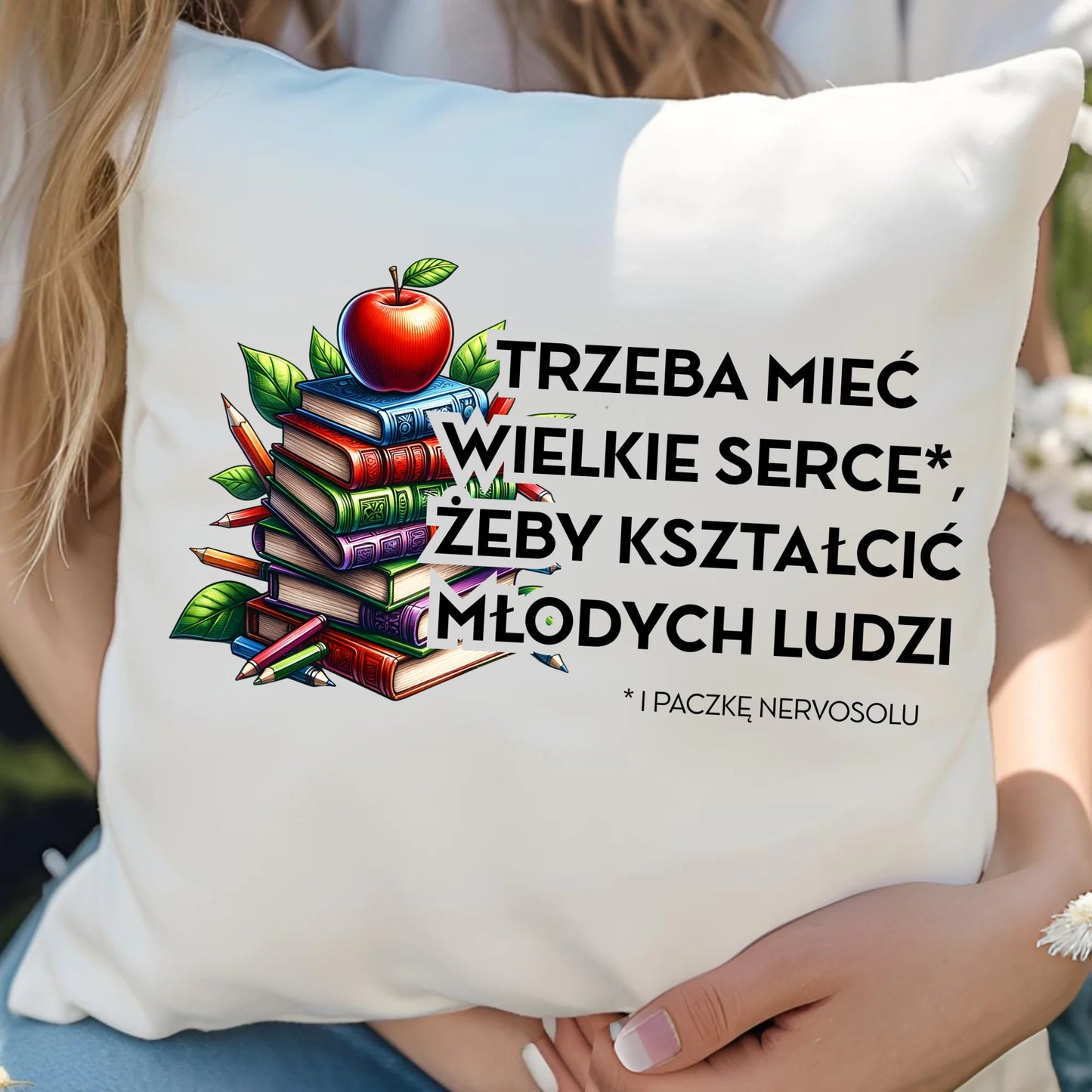 Poduszka prezent na Zakończenie Roku Szkolnego dla nauczyciela