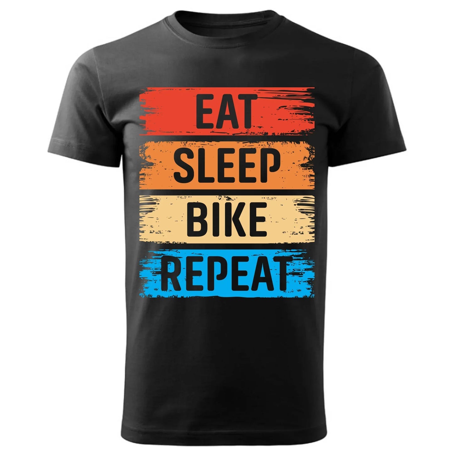 Eat Sleep Bike Repeat | Koszulka męska dla rowerzysty HR03 - StoryCups.pl