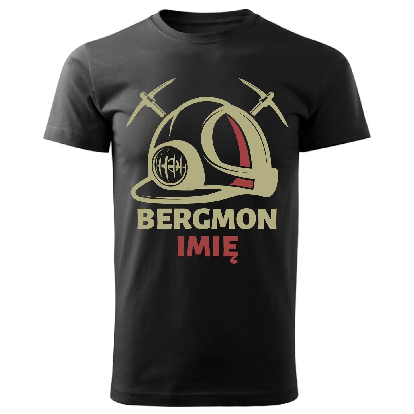 Bergmon imię | Personalizowana koszulka męska dla górnika na prezent Barbórka G07 - StoryCups.pl