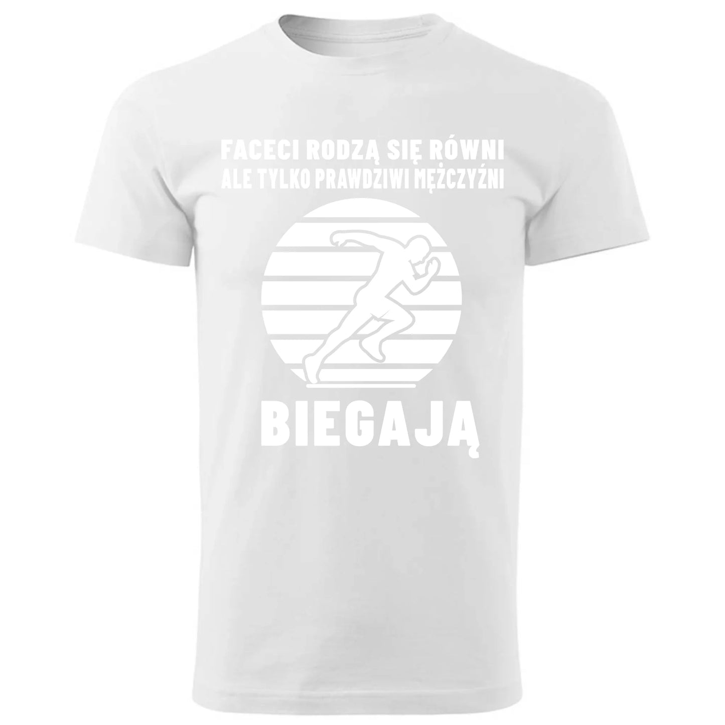 Tylko prawdziwi mężczyźni biegają | Koszulka męska jogging HJ02 - StoryCups.pl