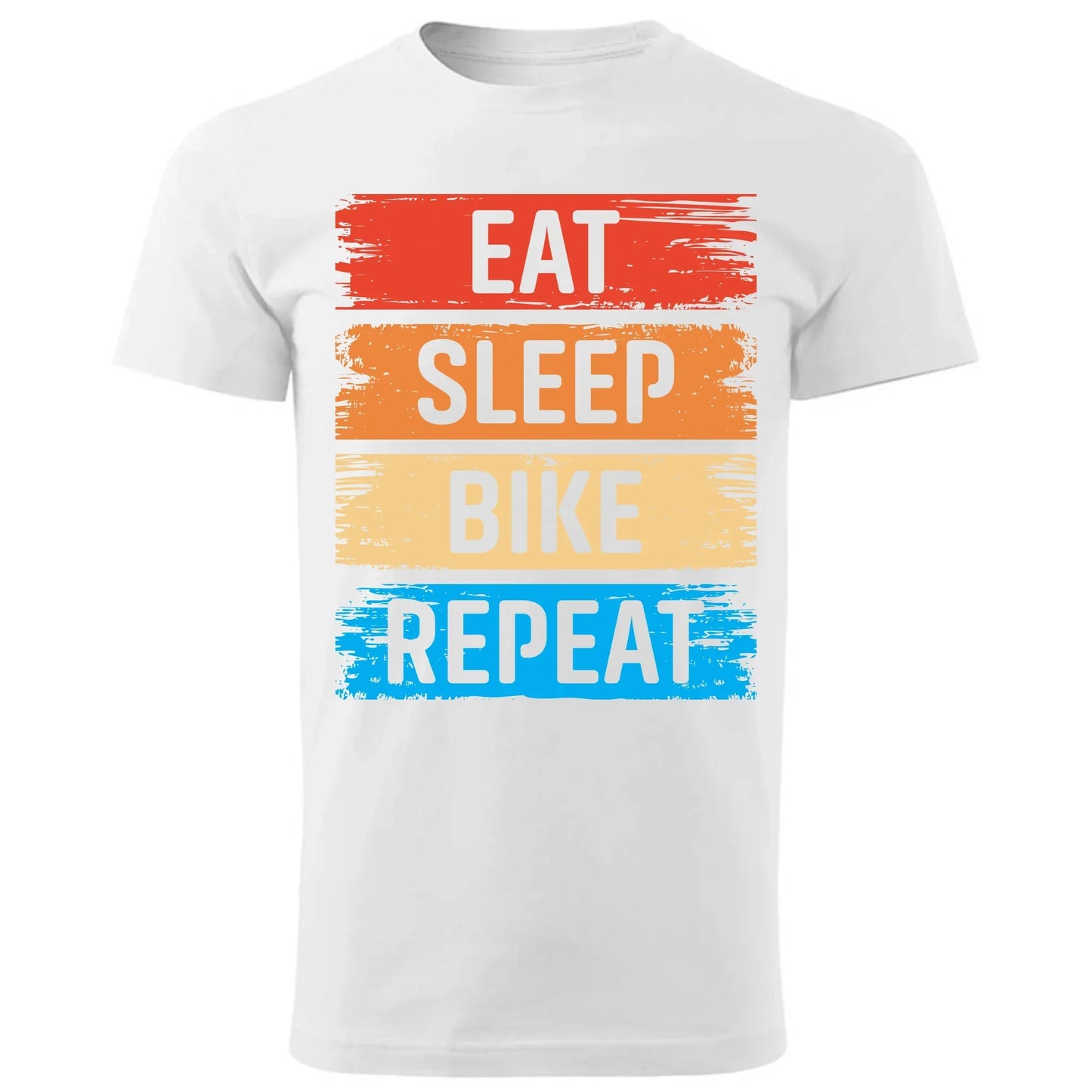 Eat Sleep Bike Repeat | Koszulka męska dla rowerzysty HR03 - StoryCups.pl