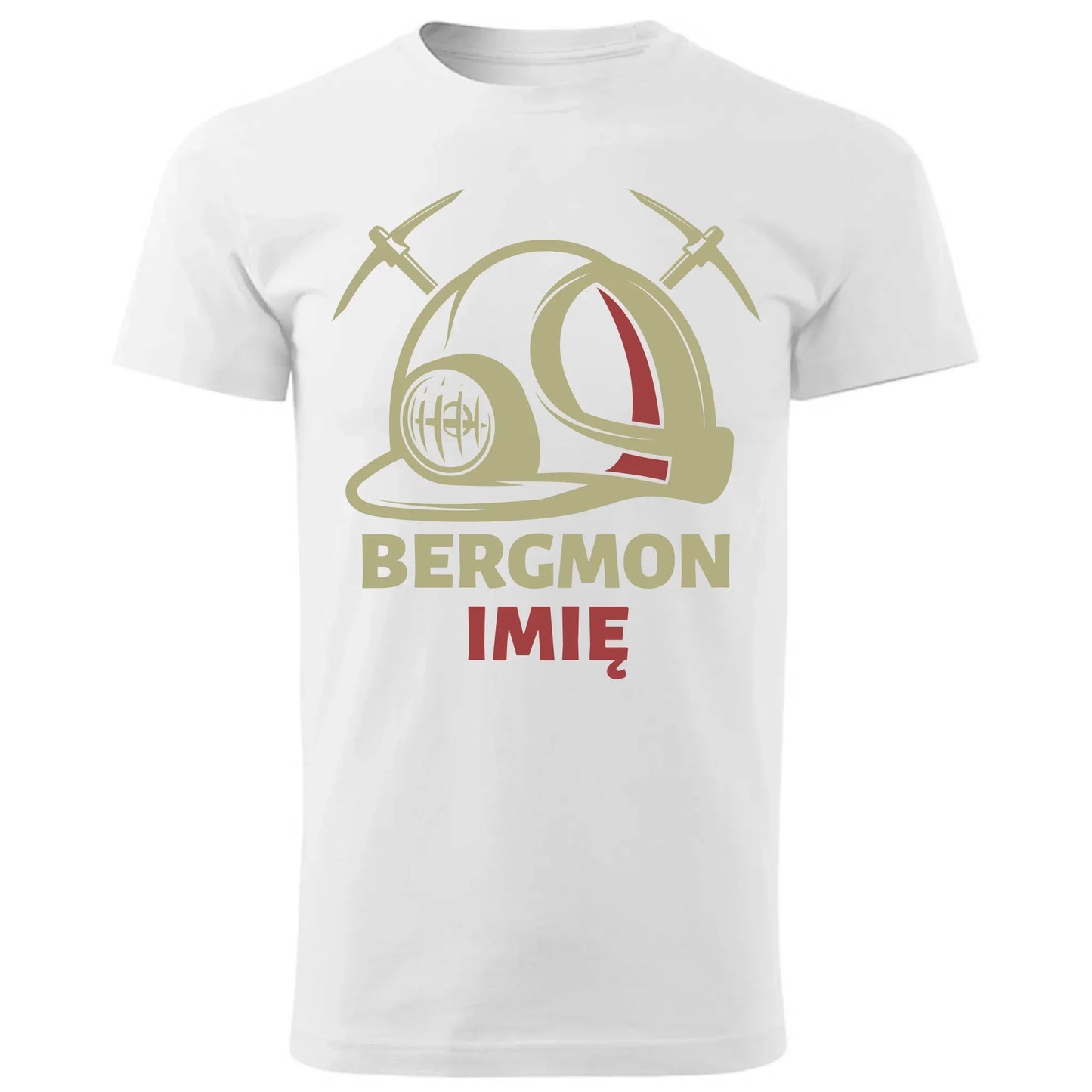 Bergmon imię | Personalizowana koszulka męska dla górnika na prezent Barbórka G07 - StoryCups.pl