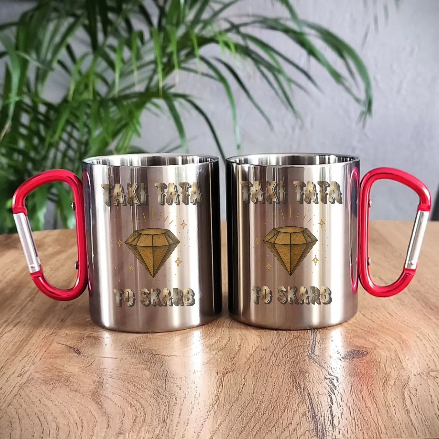 Metalowy kubek dla taty, prezent na Dzień Ojca, prezent dla taty