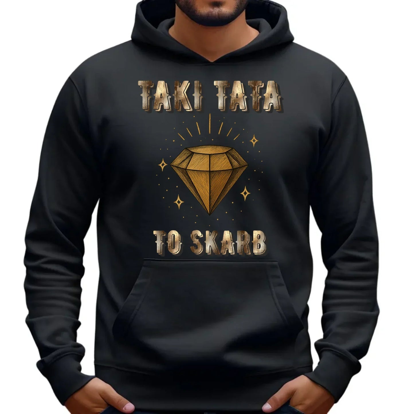 Taki tata to skarb | Bluza męska z kapturem dla taty DT17 - StoryCups.pl