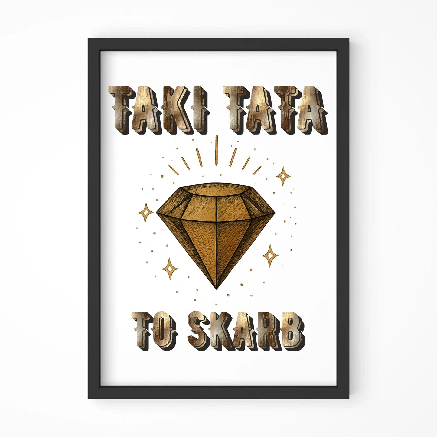 Taki tata to skarb | Plakat w ramie dla taty DT17 - StoryCups.pl