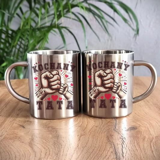 Kochany Taty | Metalowy kubek dla taty DT18 - StoryCups.pl