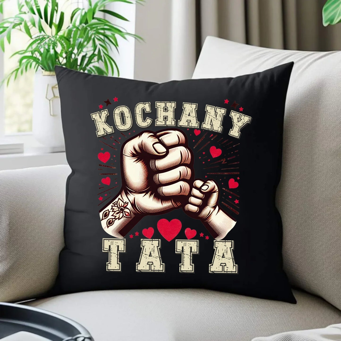 Kochany tata | Poduszka dekoracyjna dla taty DT18 - StoryCups.pl