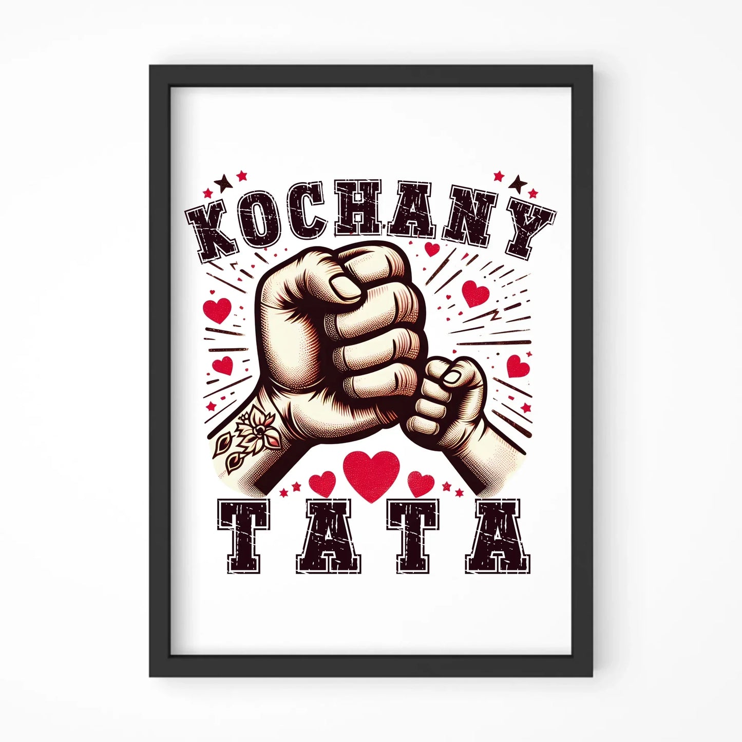 Kochany tata | Plakat w ramie dla taty DT18 - StoryCups.pl
