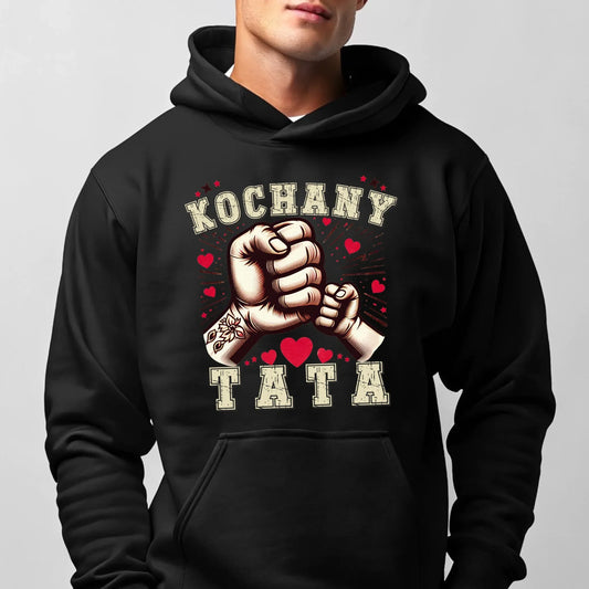 Kochany Tata | Bluza męska z kapturem dla taty DT18 - StoryCups.pl