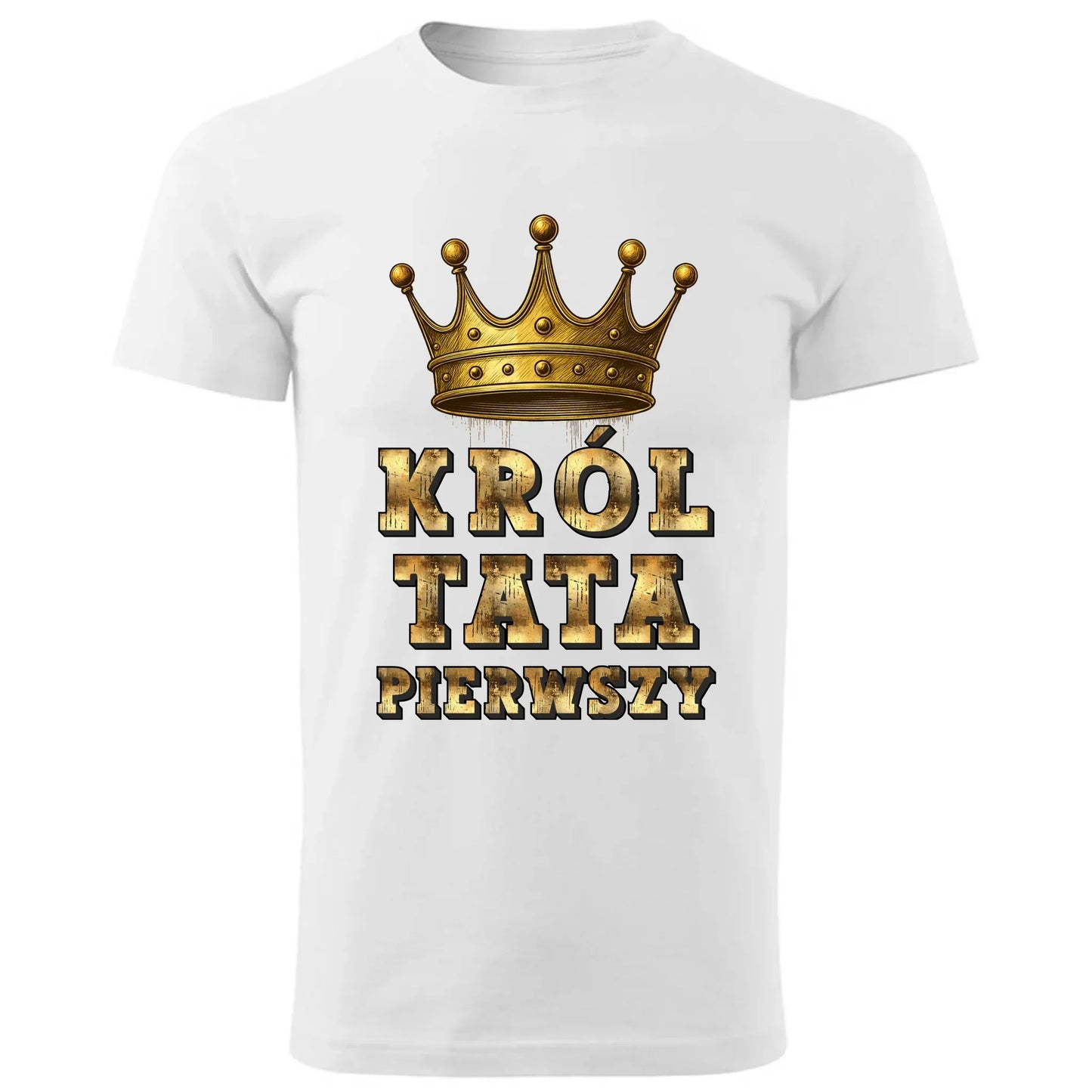 Król Tata Pierwszy | Koszulka męska dla taty DT20 - StoryCups.pl