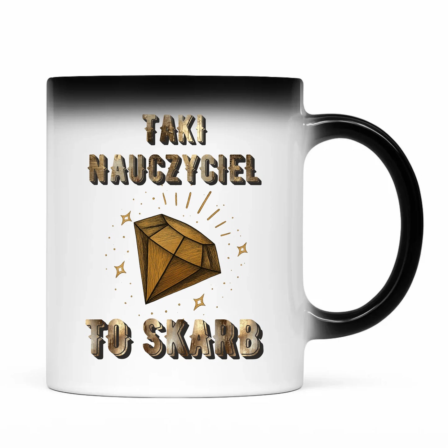 Prezent dla nauczyciela kubek magiczny NAUCZYCIEL ZAKOŃCZENIE ROKU SZKOLNEGO