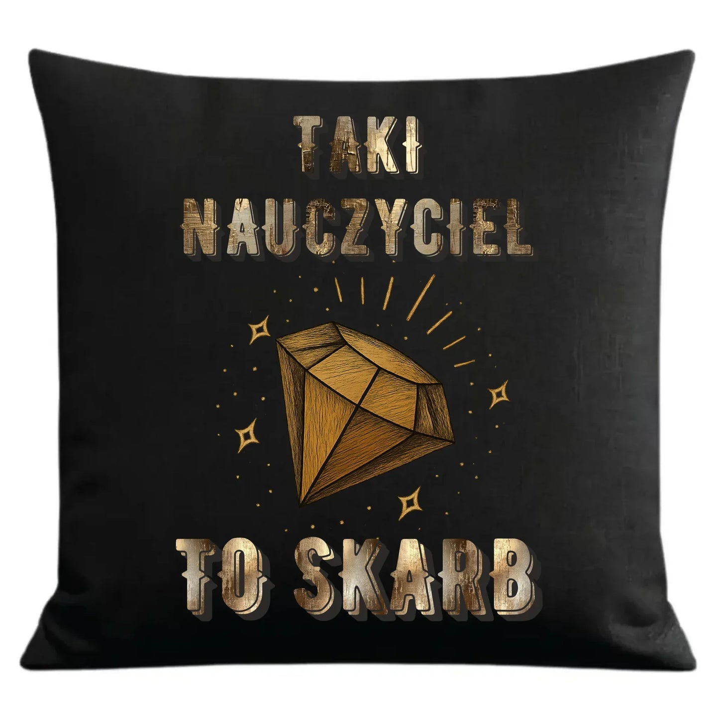 Taki nauczyciel to skarb | Poduszka dekoracyjna dla nauczyciela N85 - StoryCups.pl