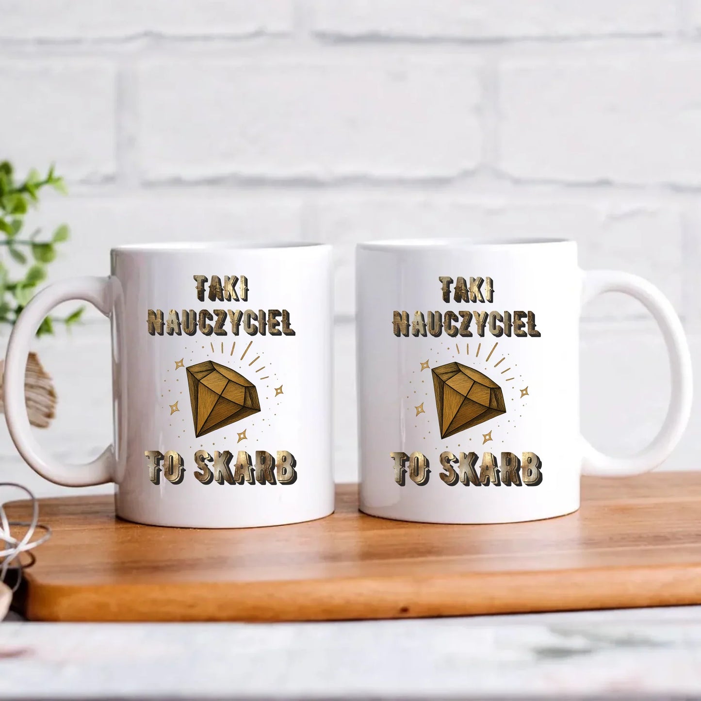 Taki nauczyciel to skarb | Kubek prezent dla nauczyciela N85 - StoryCups.pl