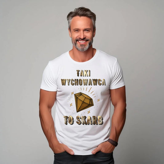 Taki wychowawca to skarb | Koszulka męska prezent dla wychowawcy N86 - StoryCups.pl